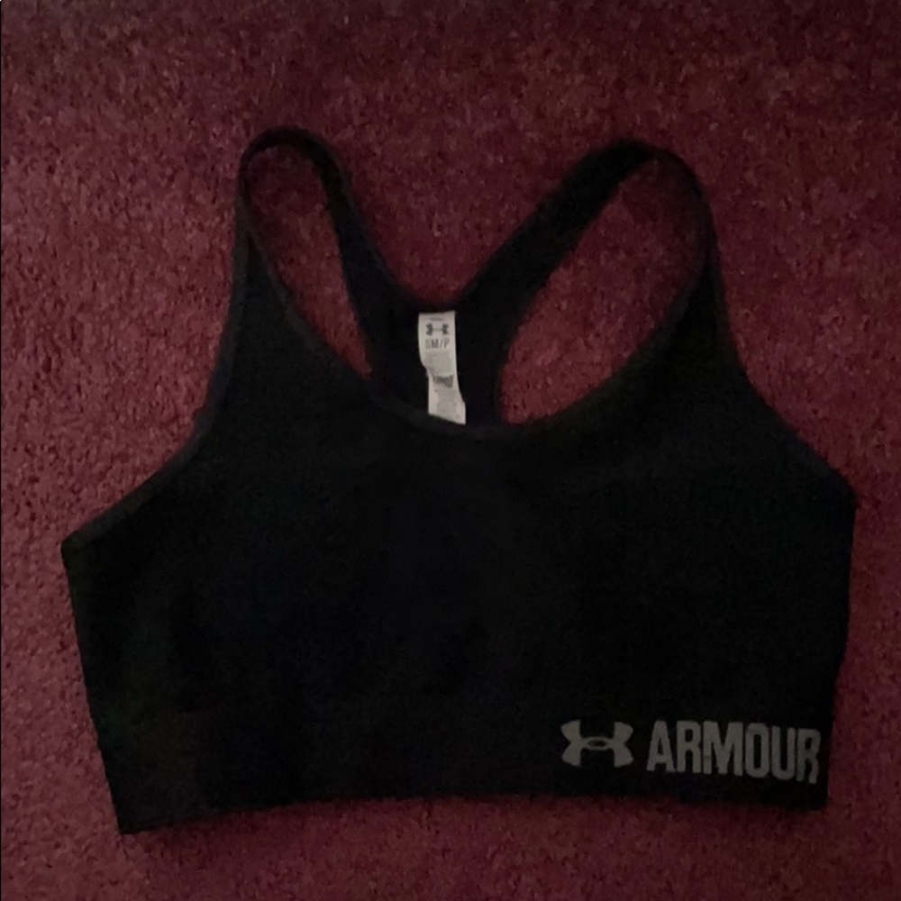 Black Under Armour sports bra